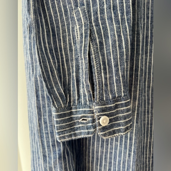 Beachlunchlounge blue/White Strip Long Sleeve Shirt - Picture 4 of 13